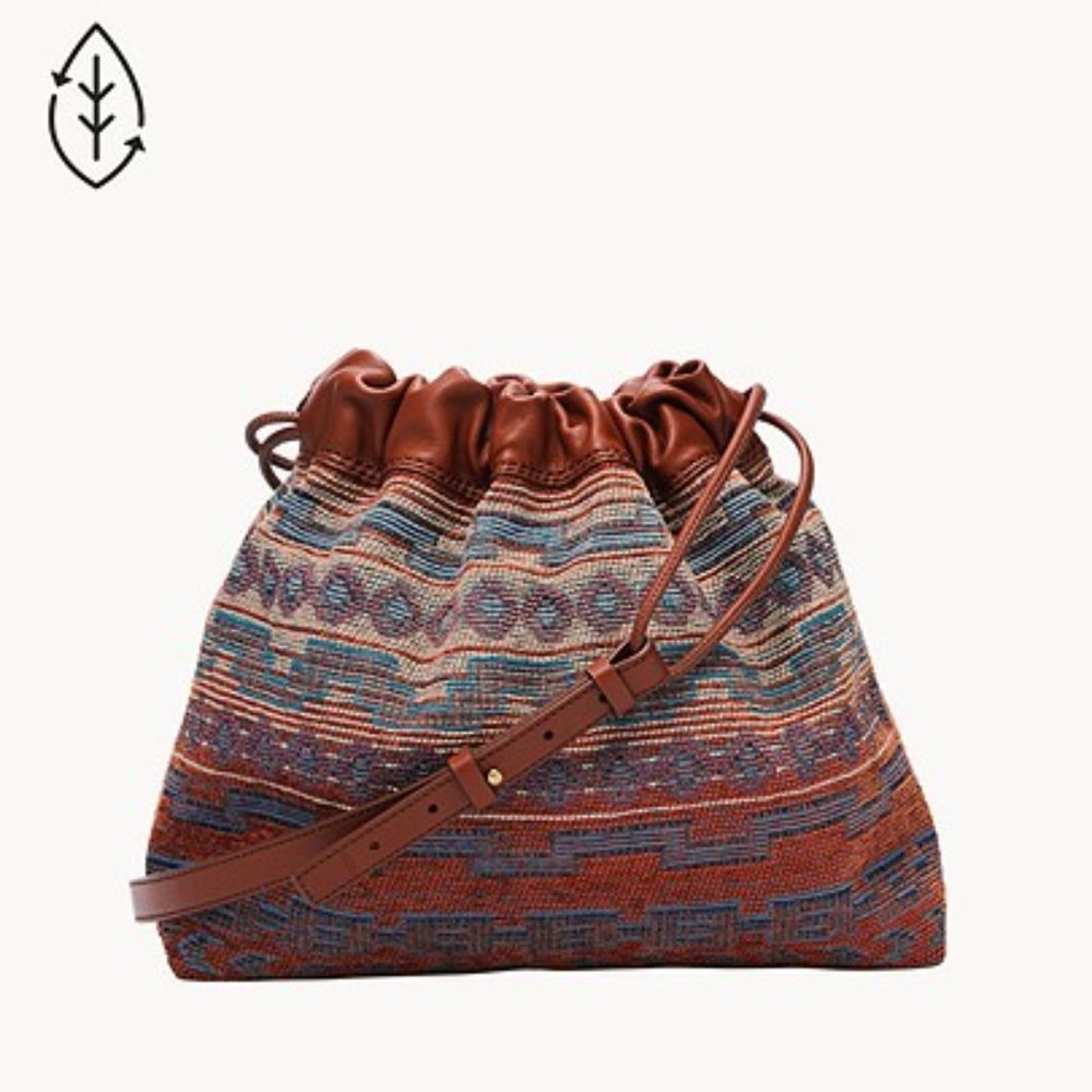 Fossil Multicolor Woven Shoulder Bag